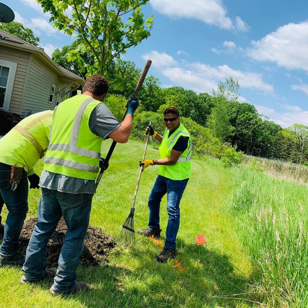 Kahnke's Tree Farm team member at work