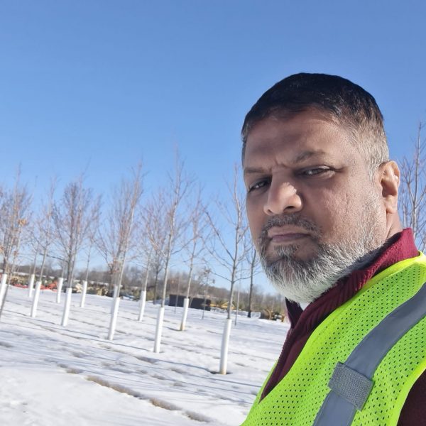 Kahnke's Tree Farm team member at work